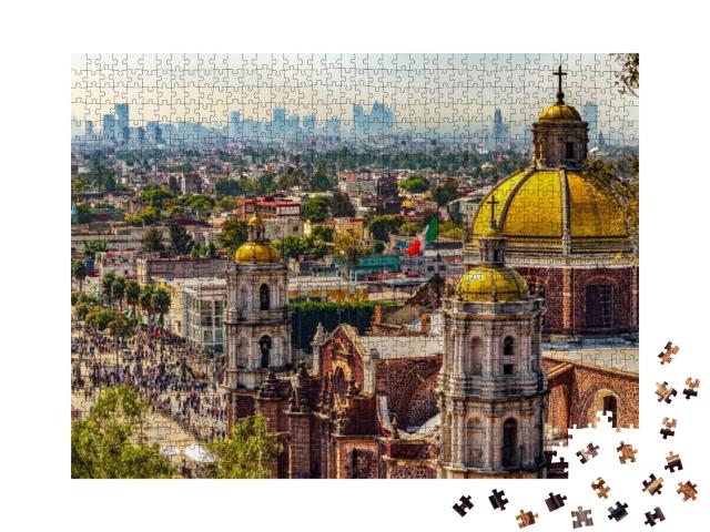 Puzzle 1000 Teile „Basilika Unserer Lieben Frau von Guadalupe, Mexiko-Stadt“