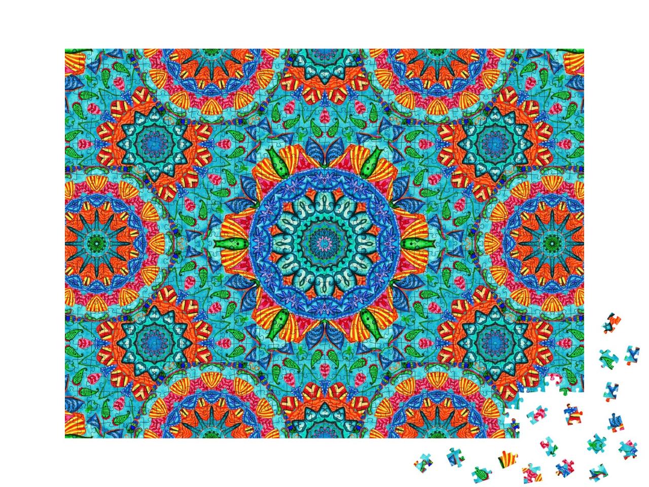 Puzzle 1000 Teile „Abstraktes Muster im arabischen Stil “
