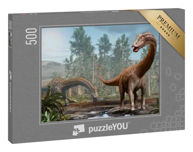 Puzzle 500 Teile „Diplodocus als Dinosaurier der Jura-Ära “