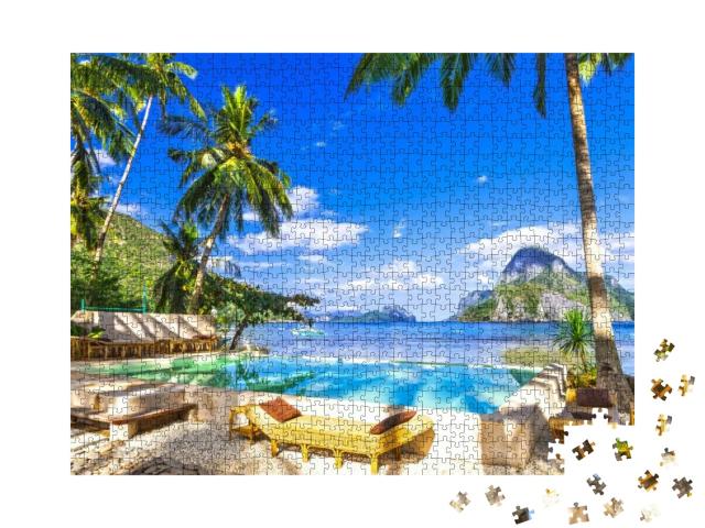 Puzzle 1000 Teile „Urlaubsressort in den Philippinen“