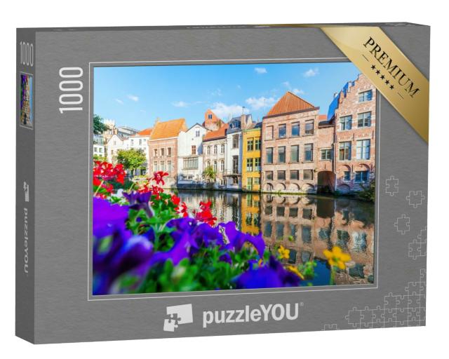 Puzzle 1000 Teile „Idyllisches Gent, Belgien“