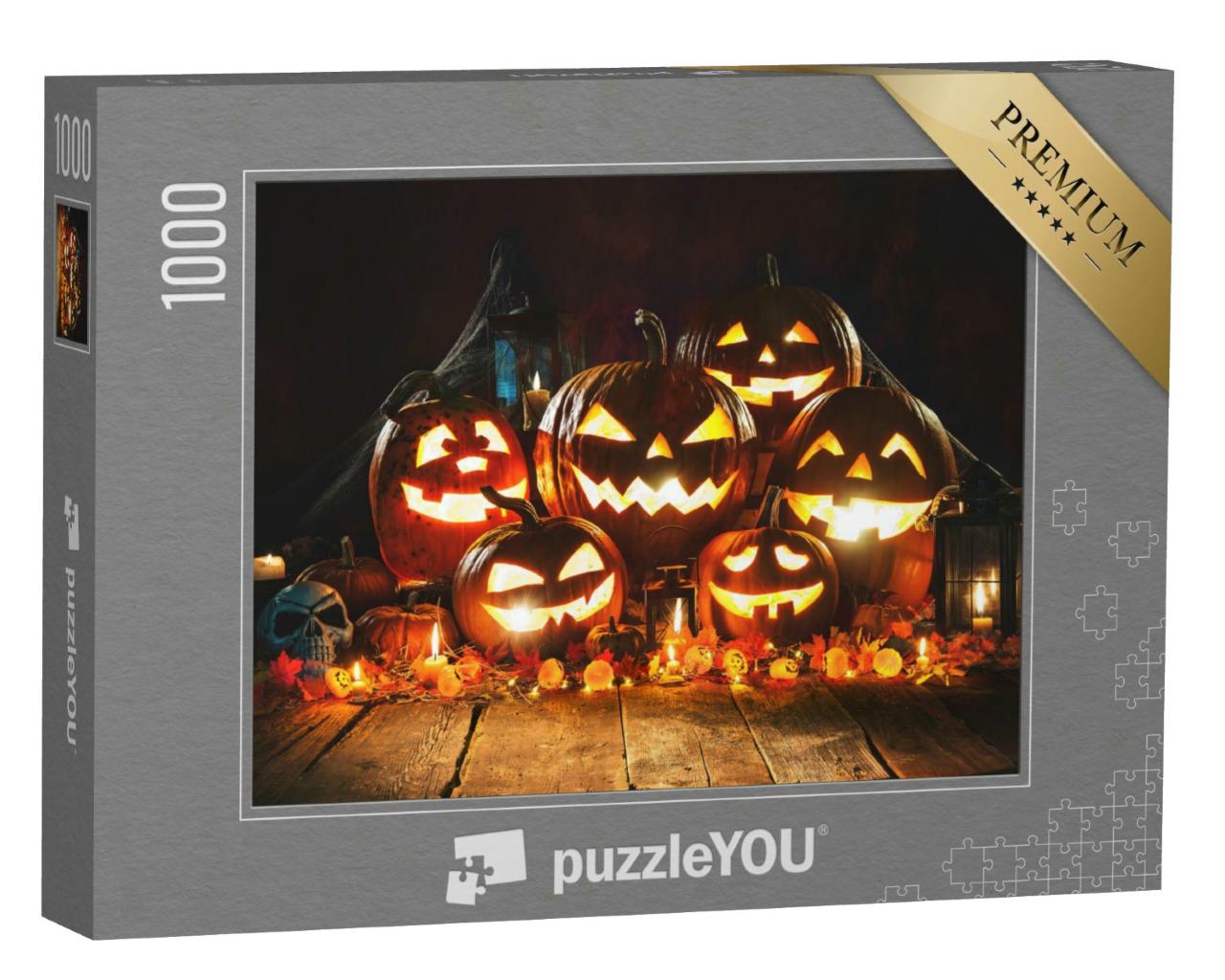 Puzzle 1000 Teile „Halloween-Kürbisse“