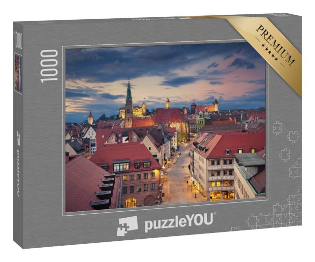 Puzzle 1000 Teile „Die historische Innenstadt von Nürnberg, Deutschland“