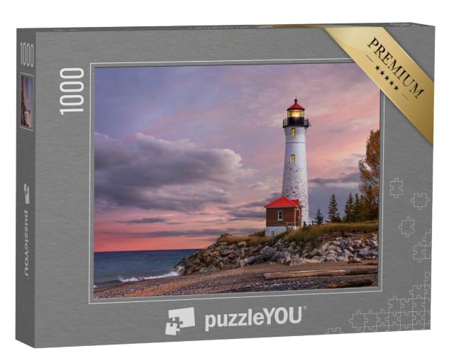 Puzzle 1000 Teile „Crisp Point-Leuchtturm am Lake Superior, Michigan“