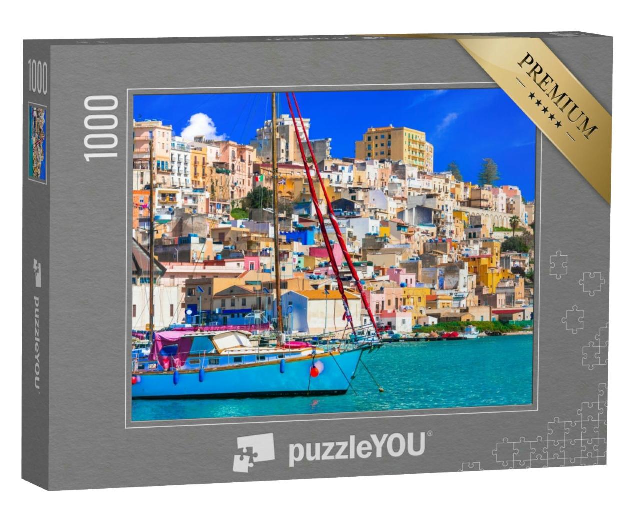 Puzzle 1000 Teile „Schöne Küstenstadt Sciacca im Süden von Sizilien“