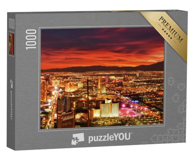Puzzle 1000 Teile „Las Vegas nach Sonnenuntergang“