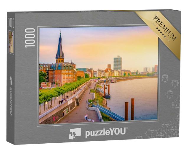 Puzzle 1000 Teile „Düsseldorf am Rhein, Deutschland“