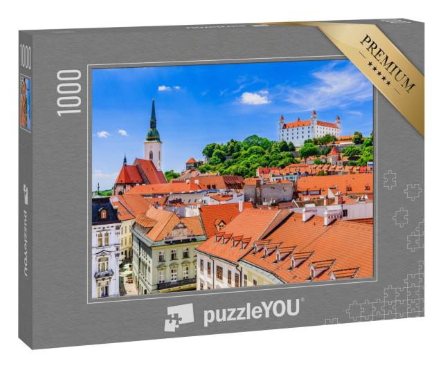 Puzzle 1000 Teile „Imposante Burg von Bratislava, Slowakei“