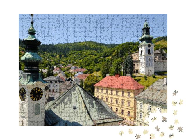 Puzzle 1000 Teile „Malerische Stadt Banska Stiavnica, Slowakei“