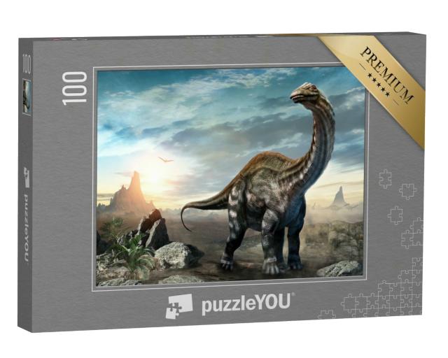 Puzzle 100 Teile „Apatosaurus Dinosaurier “