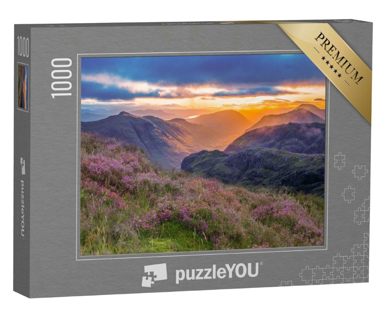 Puzzle 1000 Teile „Talansicht von Glencoe, Highlands, Schottland“