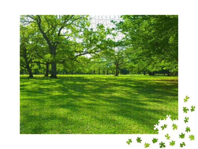Puzzle 1000 Teile „Grüne Parklandschaft“
