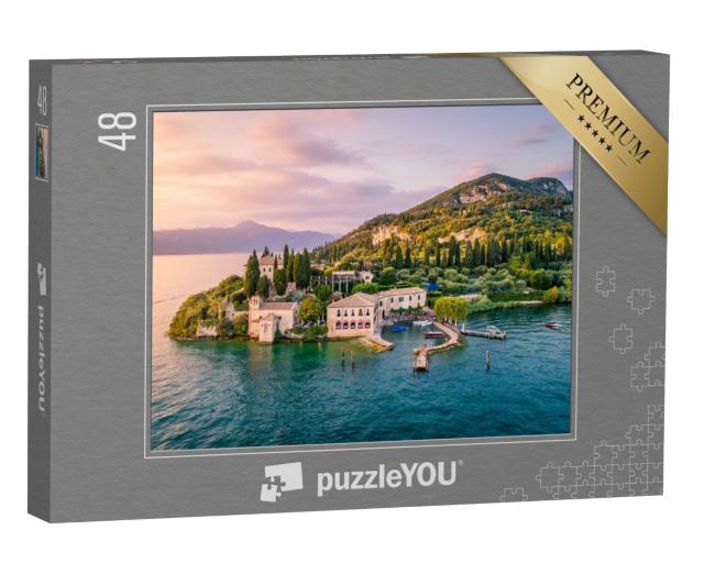 Puzzle 48 Teile „Punta San Vigilio am Gardasee, Italien“