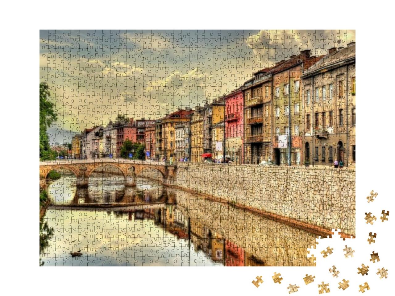 Puzzle 1000 Teile „Historisches Zentrum von Sarajevo, Bosnien und Herzegowina“