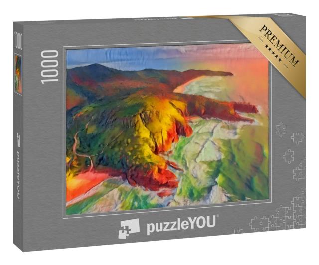Puzzle 1000 Teile „im Kunst-Stil von Franz Marc - Noosa Nationalpark - Puzzle-Kollektion Künstler & Gemälde“