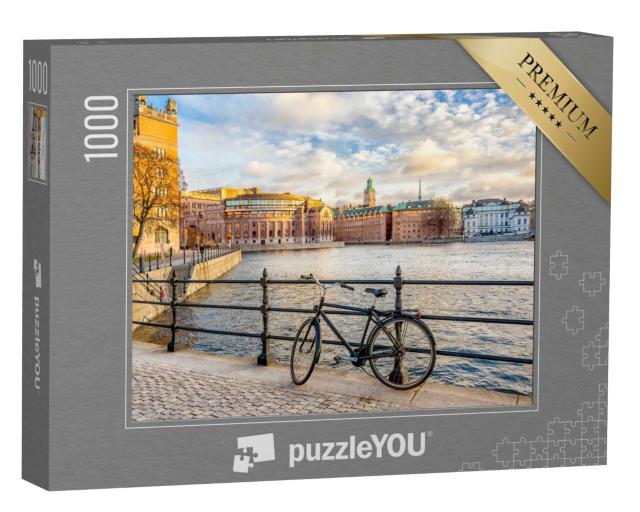 Puzzle 1000 Teile „Blick auf das Parlamentsgebäude Riksdagshuset von Stockholm, Schweden“