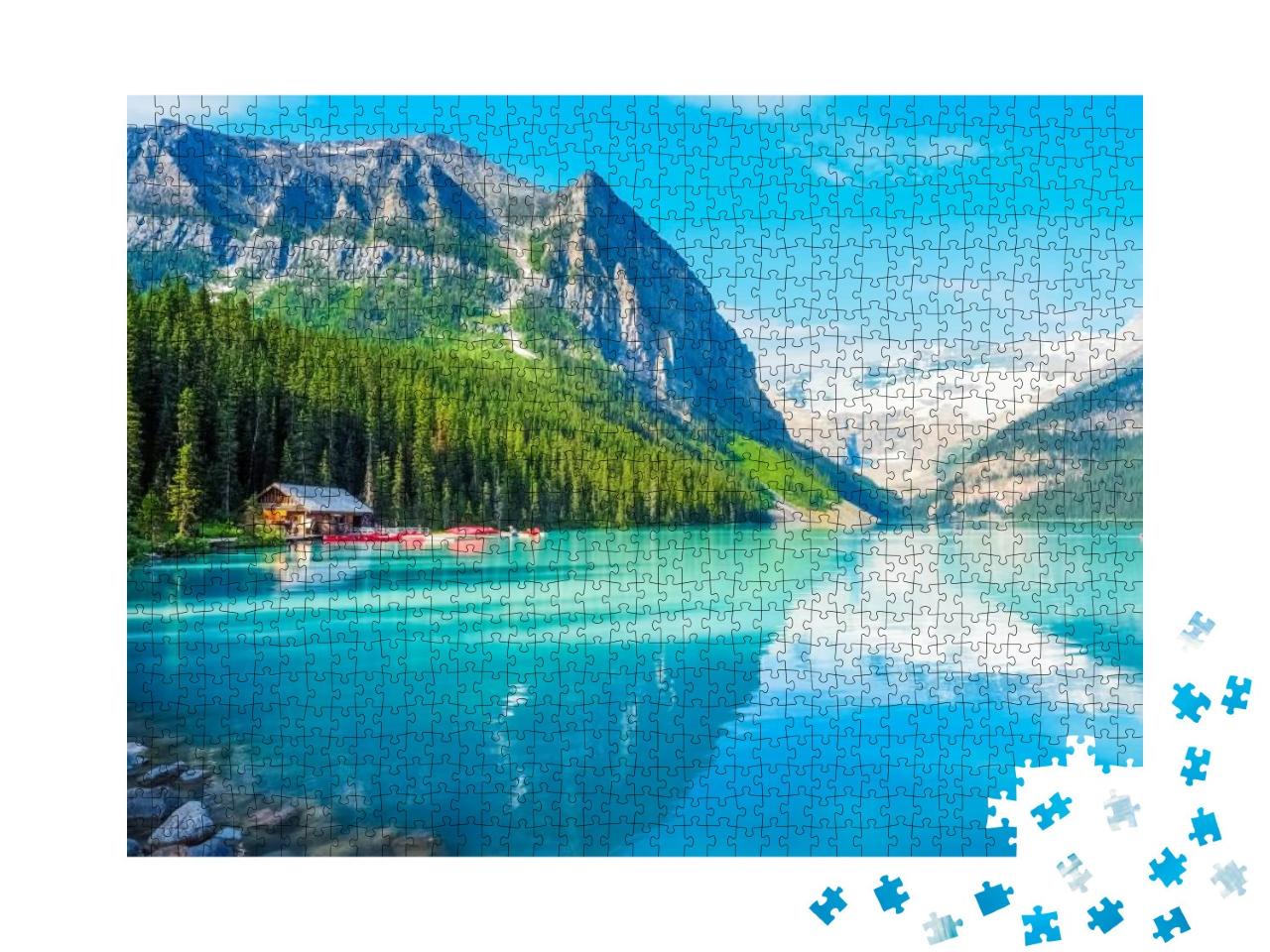 Puzzle 1000 Teile „Lake Louise im Banff National Park, Kanada“