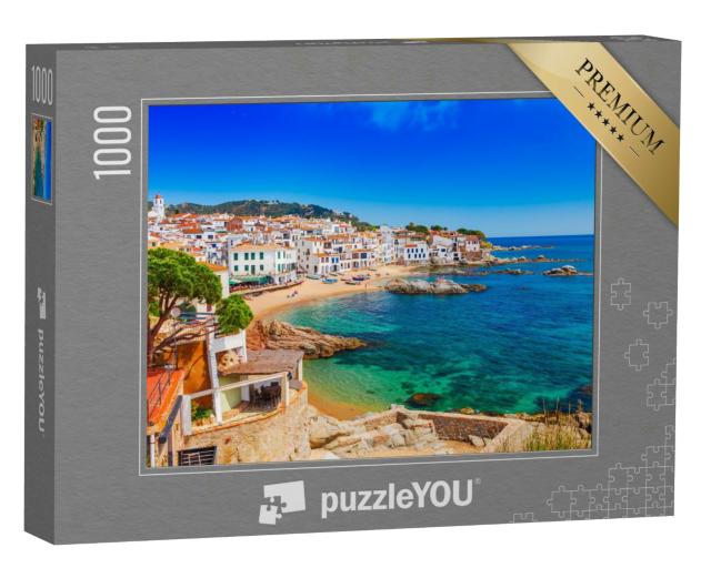 Puzzle 1000 Teile „Malerisches Fischerdorf an der Costa Brava, Katalonien, Spanien “