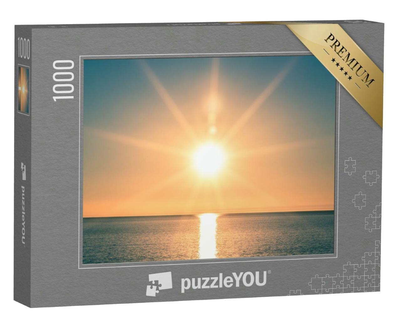 Puzzle 1000 Teile „Sonnenuntergang über dem Ozean“