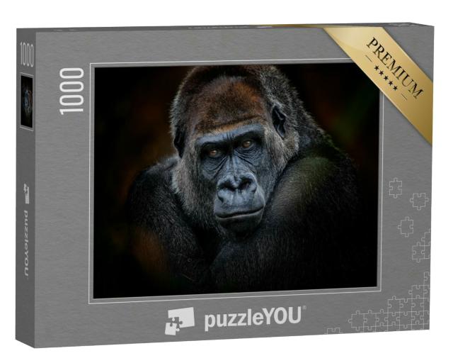 Puzzle 1000 Teile „Porträt eines Gorillas“