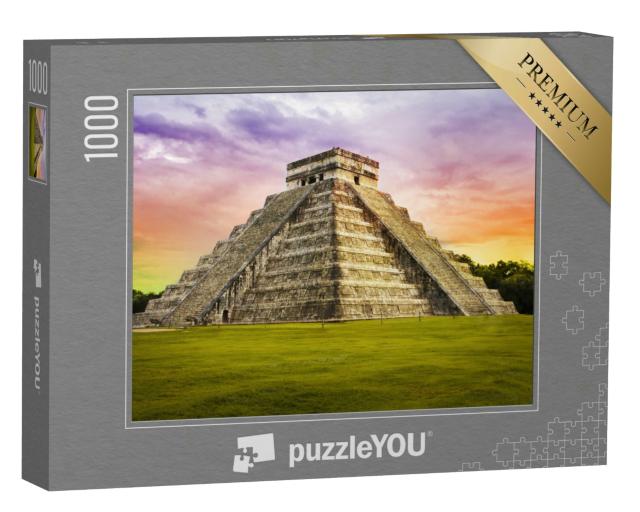 Puzzle 1000 Teile „Kukulkan-Tempel der Maja in Chichén Itzá, Mexiko“