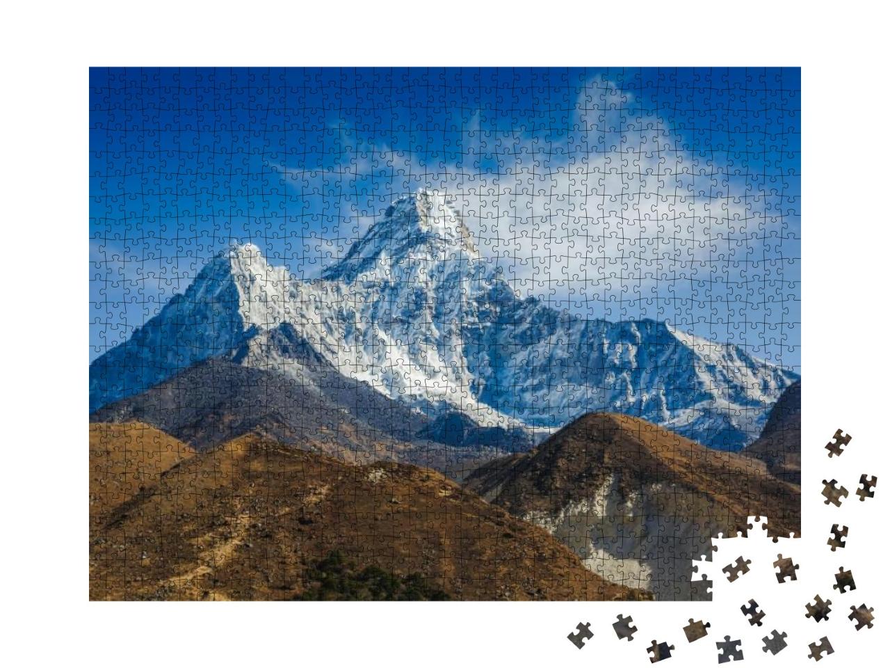 Puzzle 1000 Teile „Mount Ama Dablam in der Everest-Region des Himalayas, Nepal“