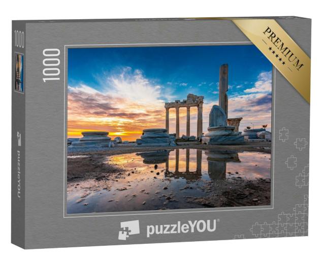 Puzzle 1000 Teile „Der Apollo-Tempel in der Stadt Side in der Provinz Antalya“