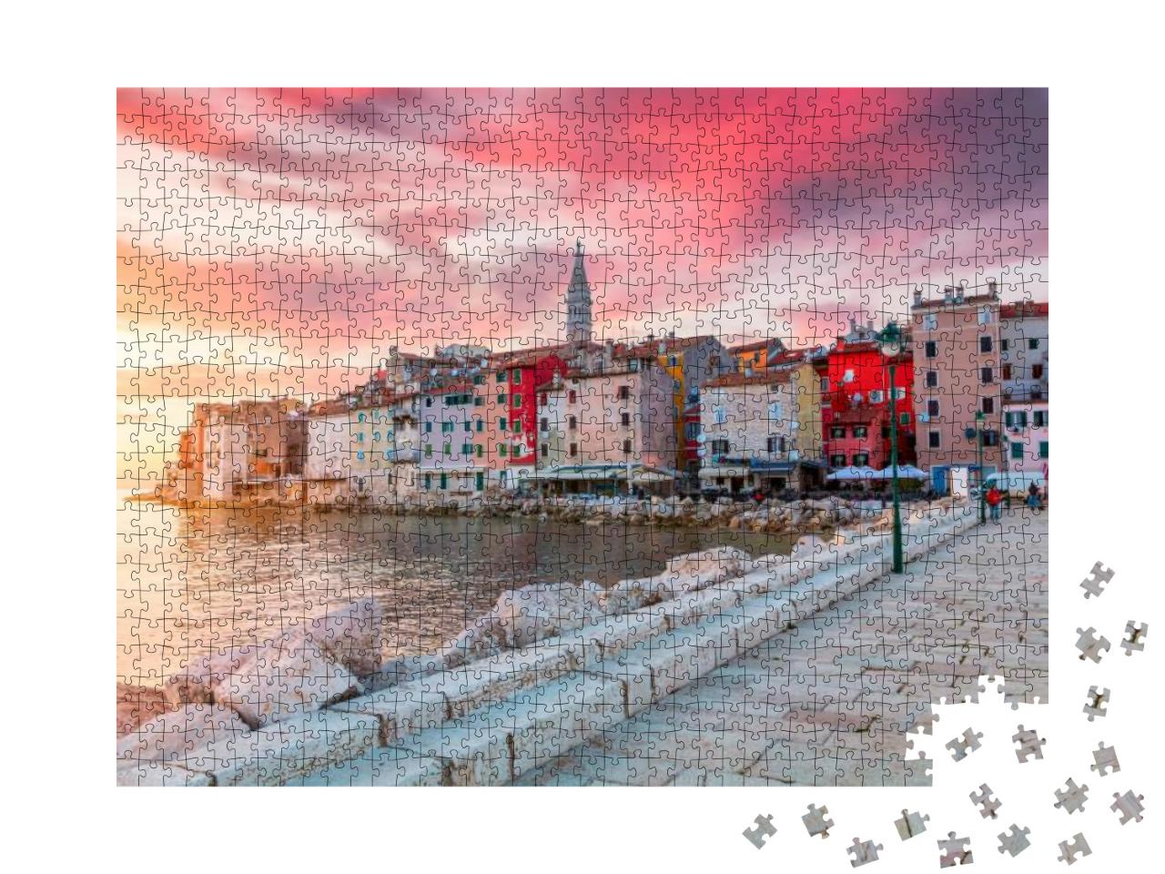 Puzzle 1000 Teile „Istrien: schöner Sonnenuntergang über der Adria“