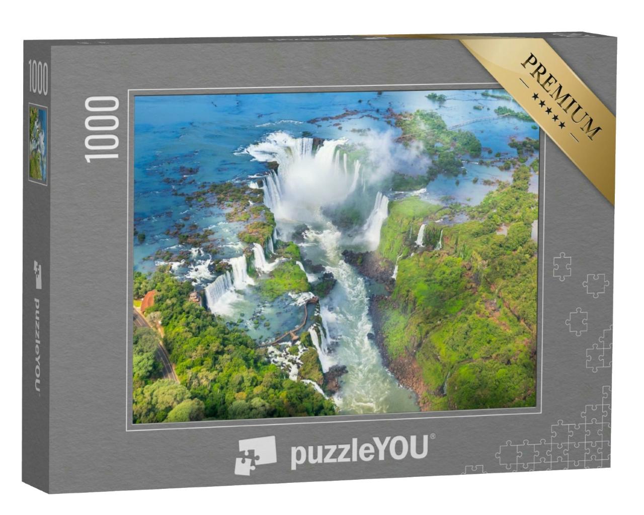 Puzzle 1000 Teile „Die Iguazu-Wasserfälle: ein Naturwunder aus Brasilien“