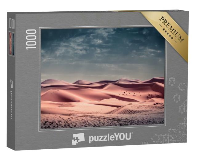 Puzzle 1000 Teile „Die Sanddünen der Sahara Wüste“