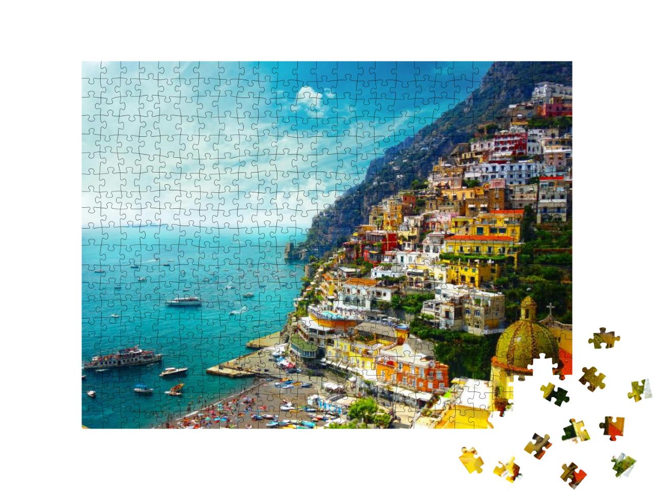 Puzzle 500 Teile „Positano, Amalfi, Italien“
