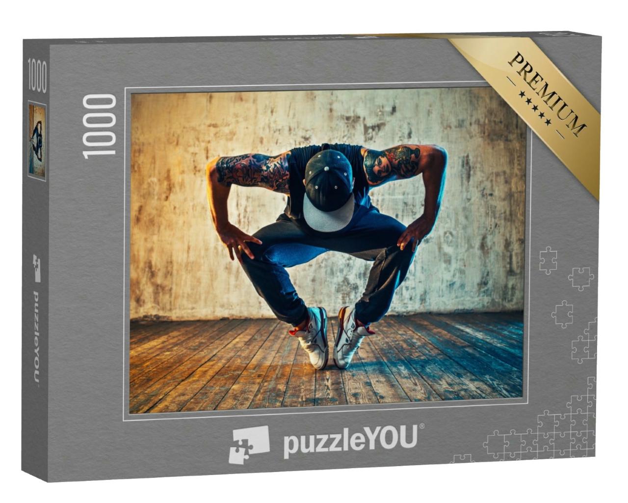 Puzzle 1000 Teile „Eine Breakdance-Pose“