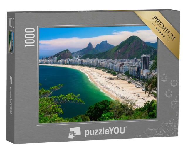 Puzzle 1000 Teile „Copacabana, berühmter Strand in Rio de Janeiro, Brasilien“
