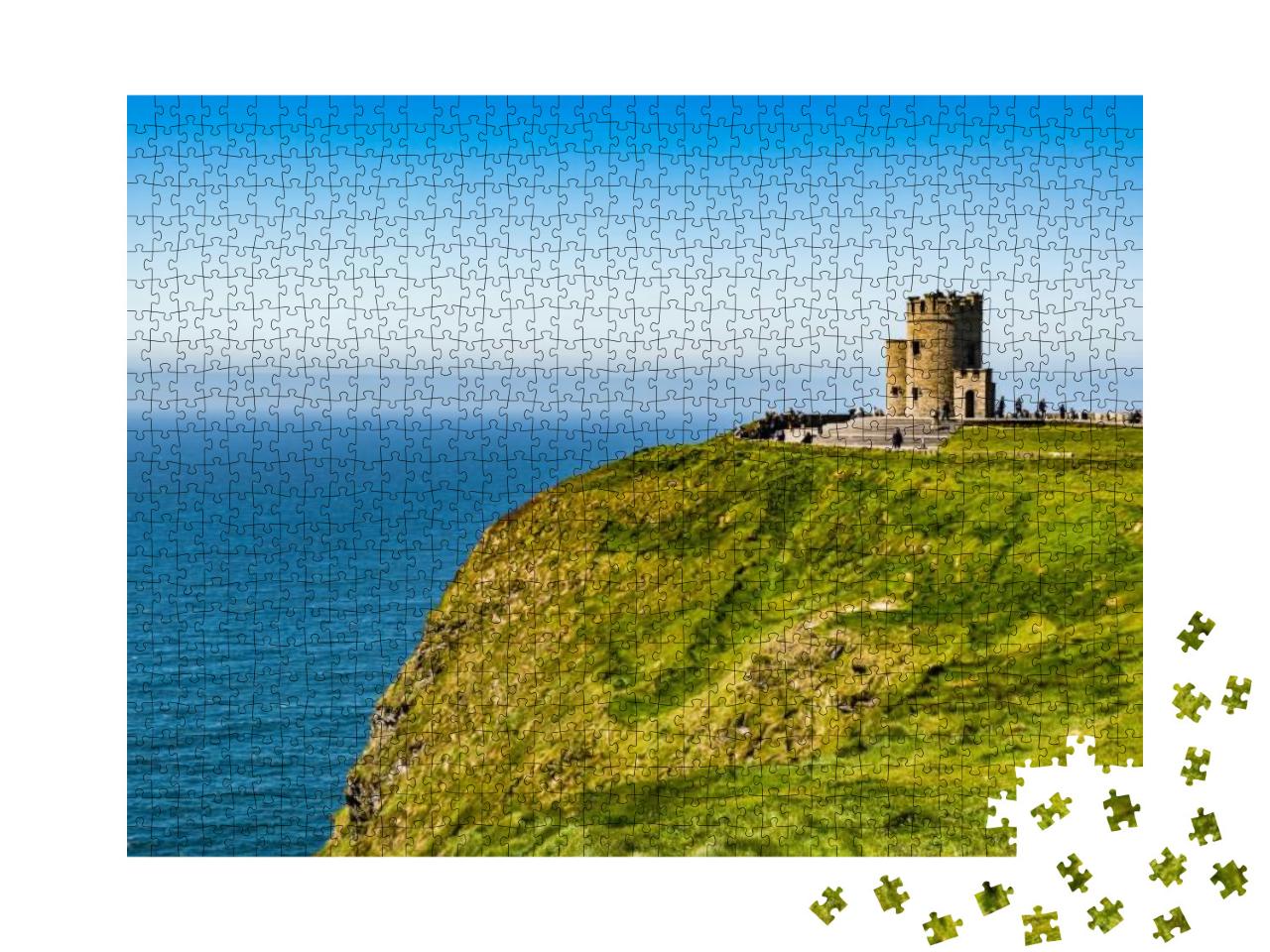 Puzzle 1000 Teile „O'Brien's Tower, höchster Punkt der Cliffs of Moher, Irland“