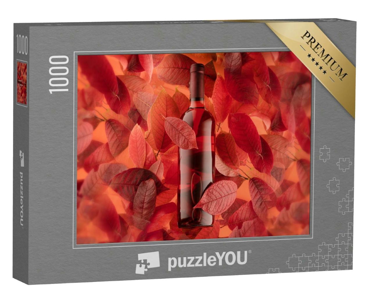Puzzle 1000 Teile „Flasche Rot- oder Roséwein “