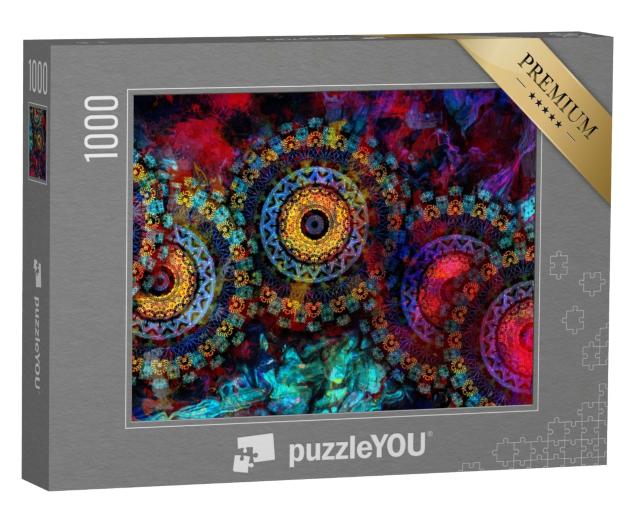 Puzzle 1000 Teile „Mandala in altem indischen und vedischen Design“