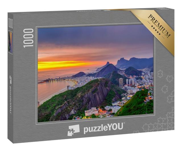 Puzzle 1000 Teile „Copacabana und Botafogo, Rio de Janeiro“