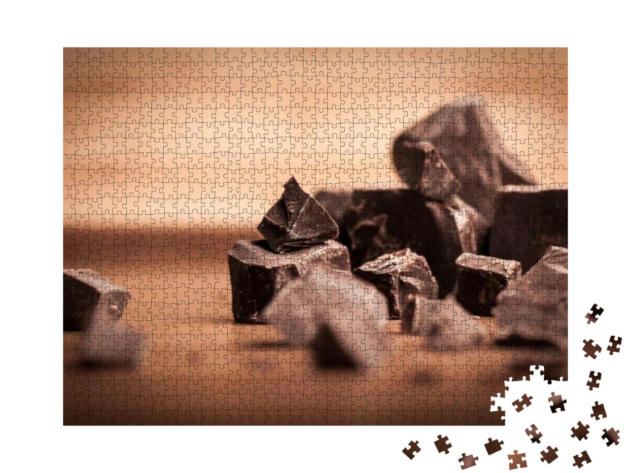 Puzzle 1000 Teile „Dunkle Schokolade“