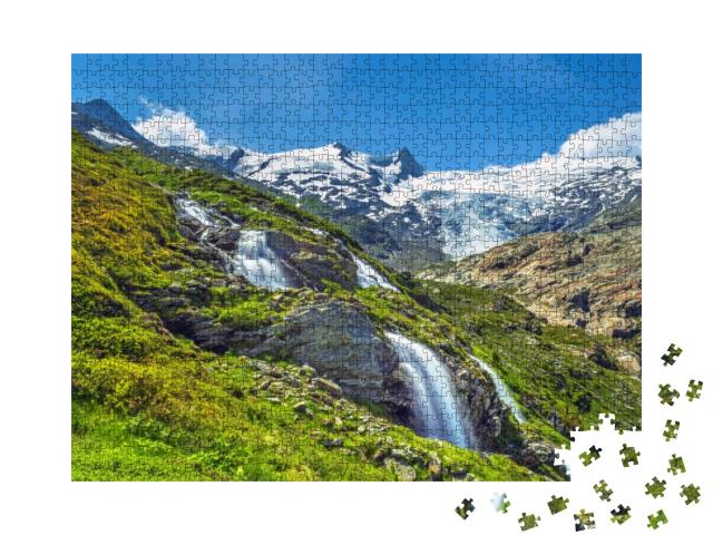 Puzzle 1000 Teile „Großvenedigergipfel im Nationalpark Hohe Tauern“