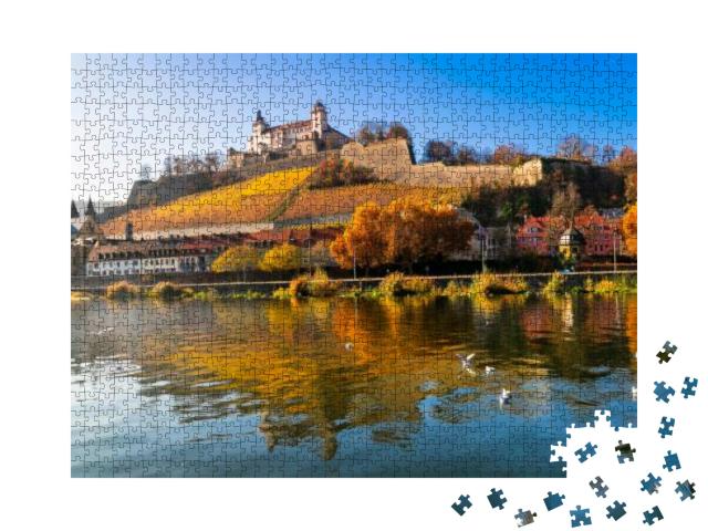 Puzzle 1000 Teile „Wunderschöne mittelalterliche Stadt Würzburg“