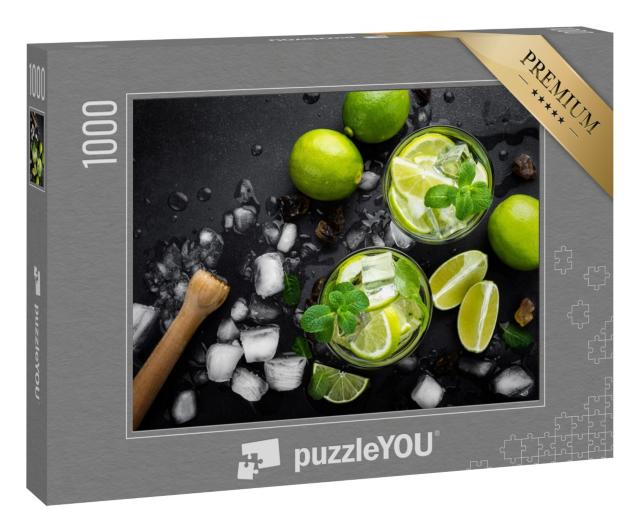 Puzzle 1000 Teile „Mojito mit Rum und Limette“