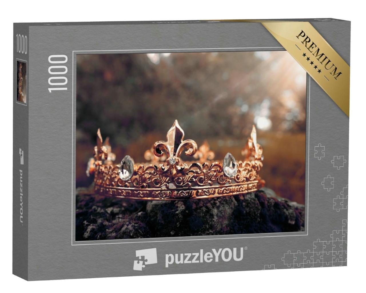 Puzzle 1000 Teile „Fantasy: Magisch-goldene Königskrone“