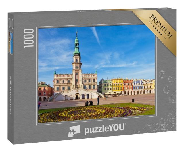 Puzzle 1000 Teile „Hauptmarkt der Altstadt von Zamosc, Polen“