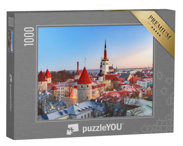 Puzzle 1000 Teile „Mittelalterliche Altstadt von Tallinn, Estland“