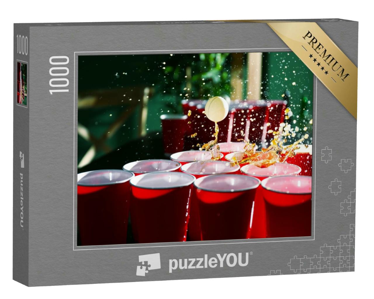 Puzzle 1000 Teile „Bier-Pong“