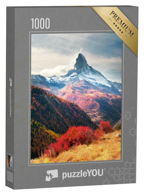 Puzzle 1000 Teile „Matterhorngipfel im Herbst, Schweiz“