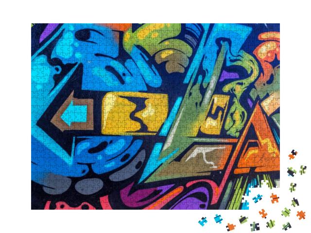 Puzzle 1000 Teile „Under Ground Art als Graffiti-Style“