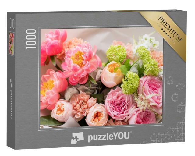 Puzzle 1000 Teile „Ein Strauß gemischter Blumen“