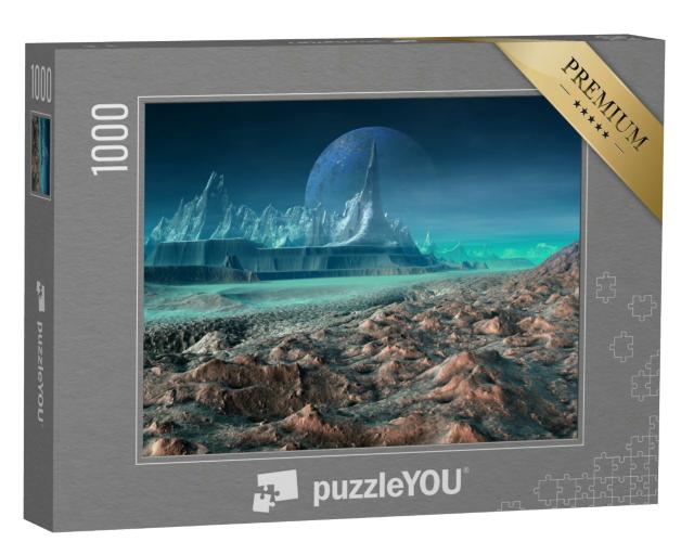 Puzzle 1000 Teile „Digitale Kunst: Fantasy Alien Planet“
