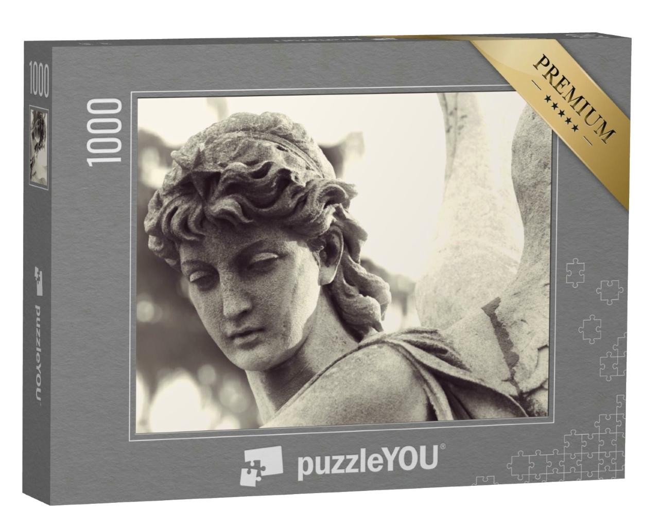 Puzzle 1000 Teile „Engelsfigur als Symbol der Liebe, der Güte und des Leidens“